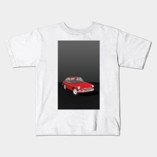 MGB GT Graphic Poster -Red Kids T-Shirt